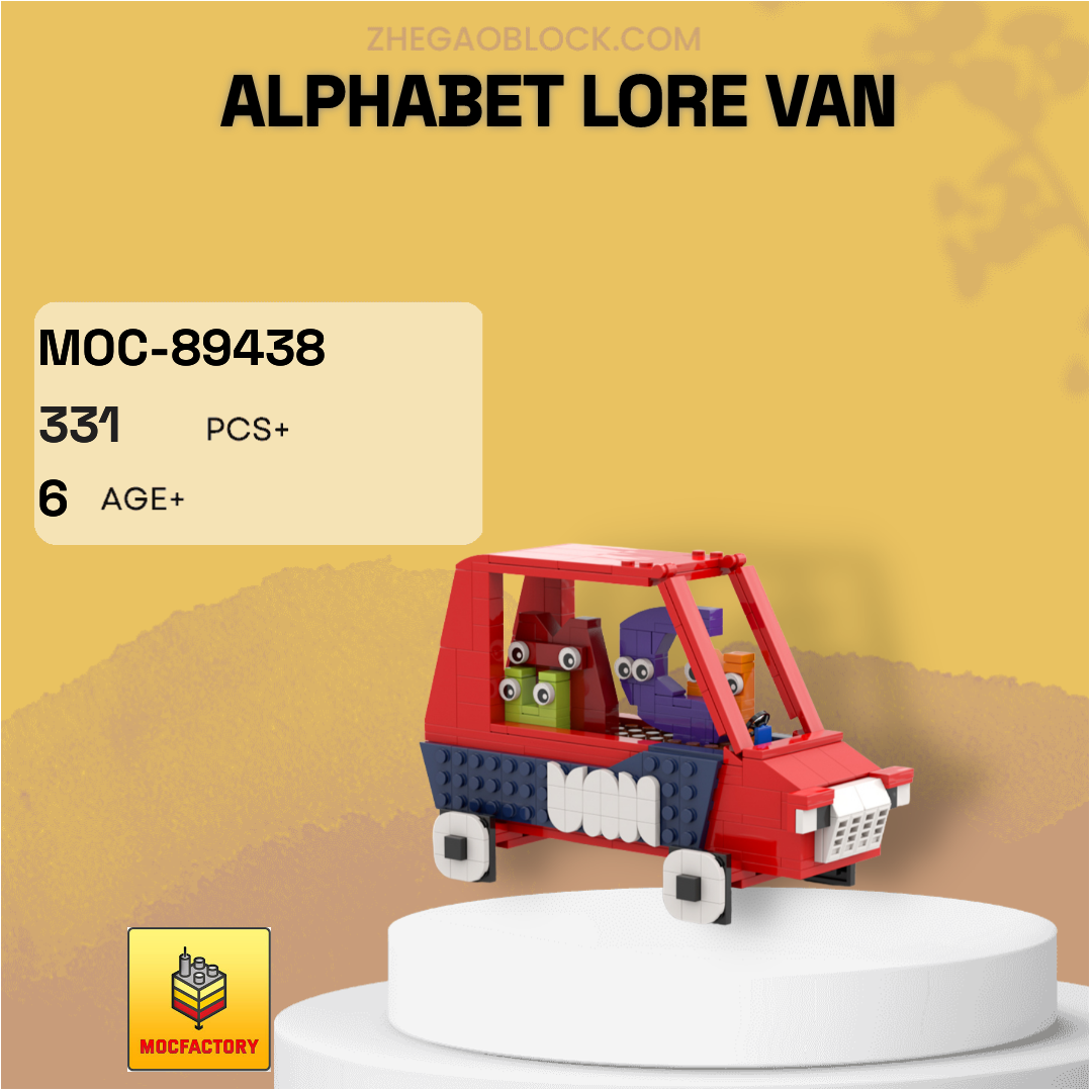 MOC Factory Block 89438 Alphabet Lore VAN Creator Expert